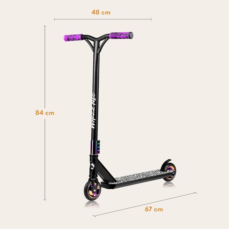 Trotineta, Lionelo, Whizz, Pentru Acrobatii, Rulmenti ABEC-9, Sistemul de compresie IHC 9, 20 - 100 kg, Conform cu standardul european de securitate EN14619, Multicolor Trotineta, Lionelo, Whizz, Pentru Acrobatii, Rulmenti ABEC-9, Sistemul de compresie IHC 9, 20 - 100 kg, Conform cu standardul european de securitate EN14619, Multicolor