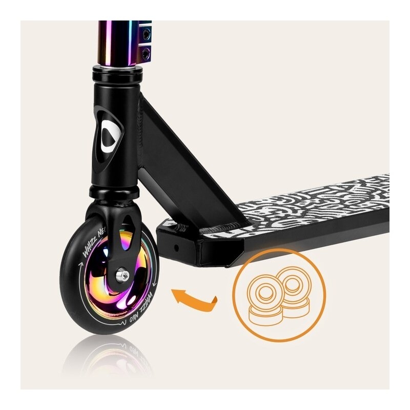 Trotineta, Lionelo, Whizz, Pentru Acrobatii, Rulmenti ABEC-9, Sistemul de compresie IHC 9, 20 - 100 kg, Conform cu standardul european de securitate EN14619, Multicolor Trotineta, Lionelo, Whizz, Pentru Acrobatii, Rulmenti ABEC-9, Sistemul de compresie IHC 9, 20 - 100 kg, Conform cu standardul european de securitate EN14619, Multicolor