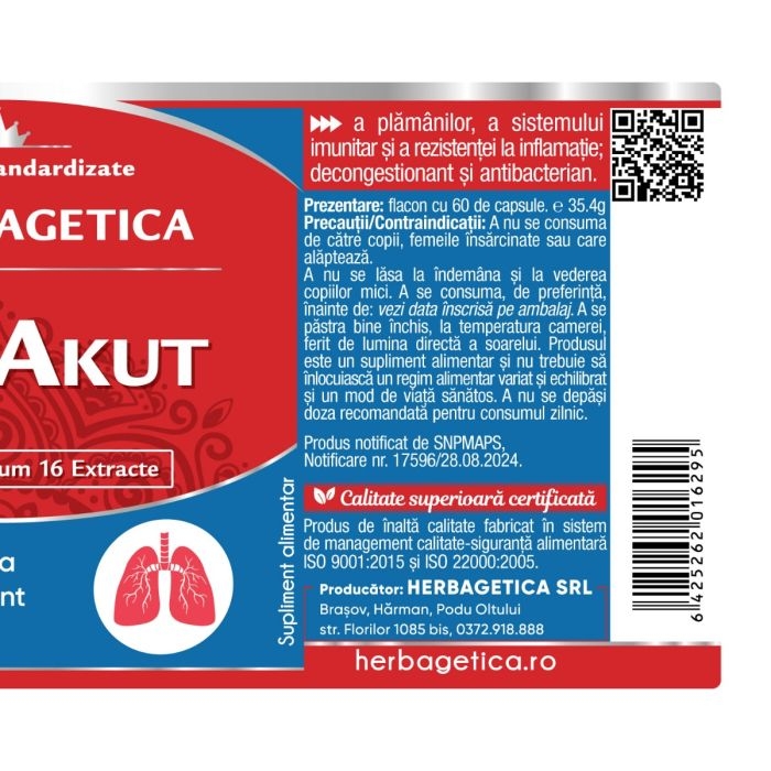 Tussakut, 60 capsule, Herbagetica Tussakut, 60 capsule, Herbagetica