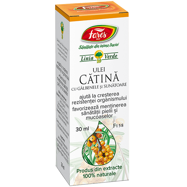Ulei catina cu galbenele si sunatoare 30ml, Fares
