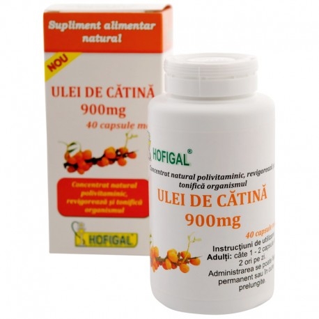 Ulei de catina 900 mg, 40 capsule moi, Hofigal Ulei de catina 900 mg, 40 capsule moi, Hofigal