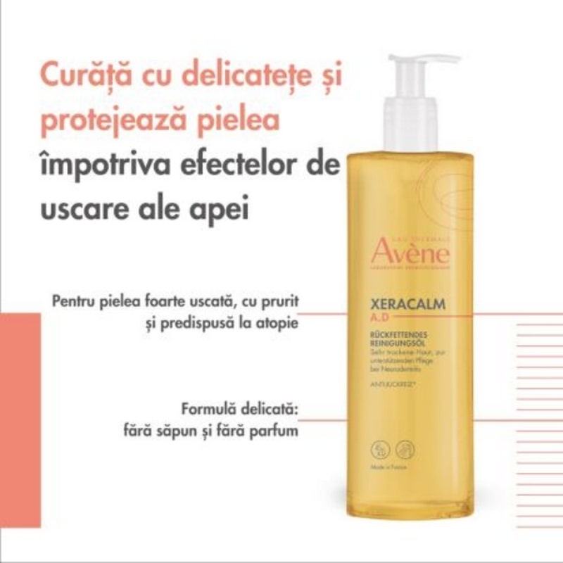 Ulei de curatare Xeracalm A.D., 750 ml, Avene Ulei de curatare Xeracalm A.D., 750 ml, Avene