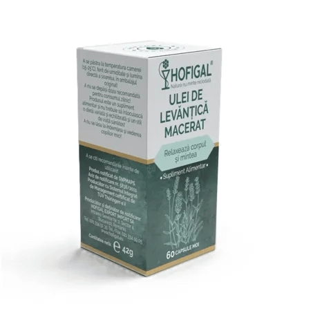 Ulei de levantica macerat, 60 capsule, Hofigal Ulei de levantica macerat, 60 capsule, Hofigal