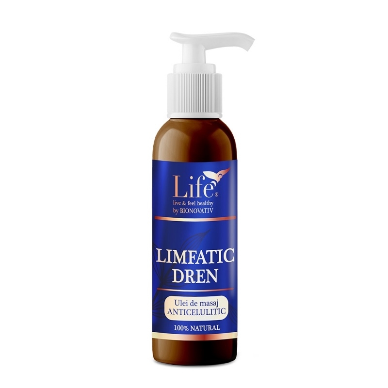 Ulei de masaj anticelulitic Limfatic-dren, 200 ml, Bionovativ Ulei de masaj anticelulitic Limfatic-dren, 200 ml, Bionovativ