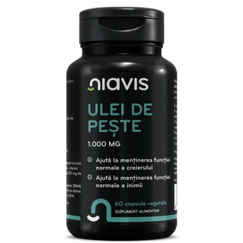 Ulei de peste 1000 mg, 60 capsule, Niavis Ulei de peste 1000 mg, 60 capsule, Niavis