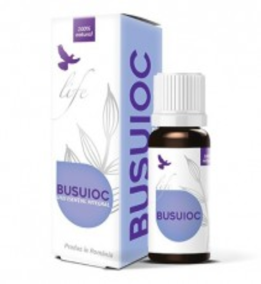Ulei esential integral de busuioc Life, 10 ml, Bionovativ Ulei esential integral de busuioc Life, 10 ml, Bionovativ