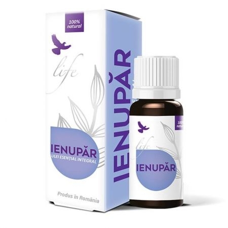 Ulei esential integral de ienupar Life, 10 ml, Bionovativ Ulei esential integral de ienupar Life, 10 ml, Bionovativ