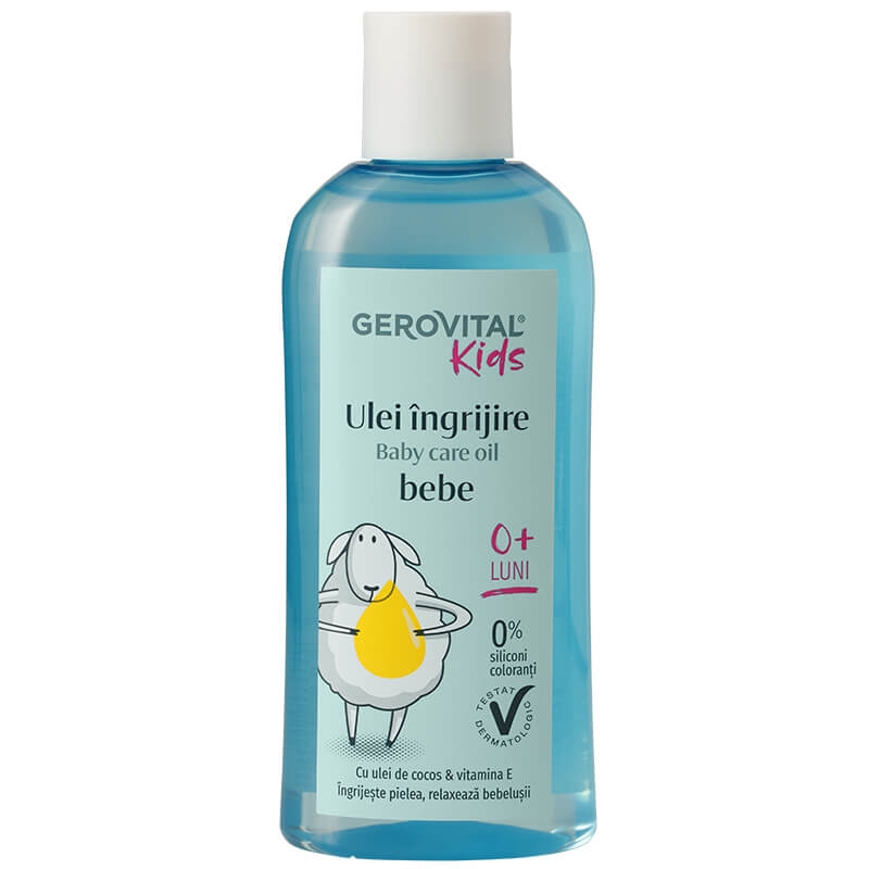 Ulei ingrijire bebe Kids, 150 ml, Gerovital Ulei ingrijire bebe Kids, 150 ml, Gerovital