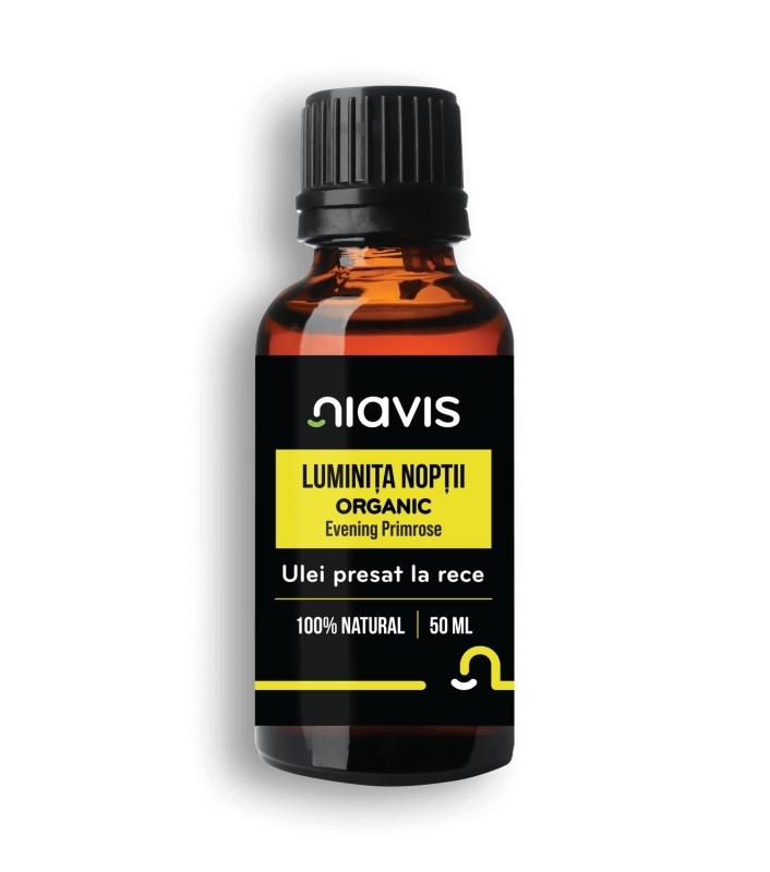 Ulei organic de Luminita Noptii, 50 ml, Niavis Ulei organic de Luminita Noptii, 50 ml, Niavis