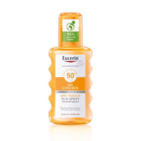 Spray de corp transparent SPF 50+ Sun Protection Oil Control, 200 ml, Eucerin
