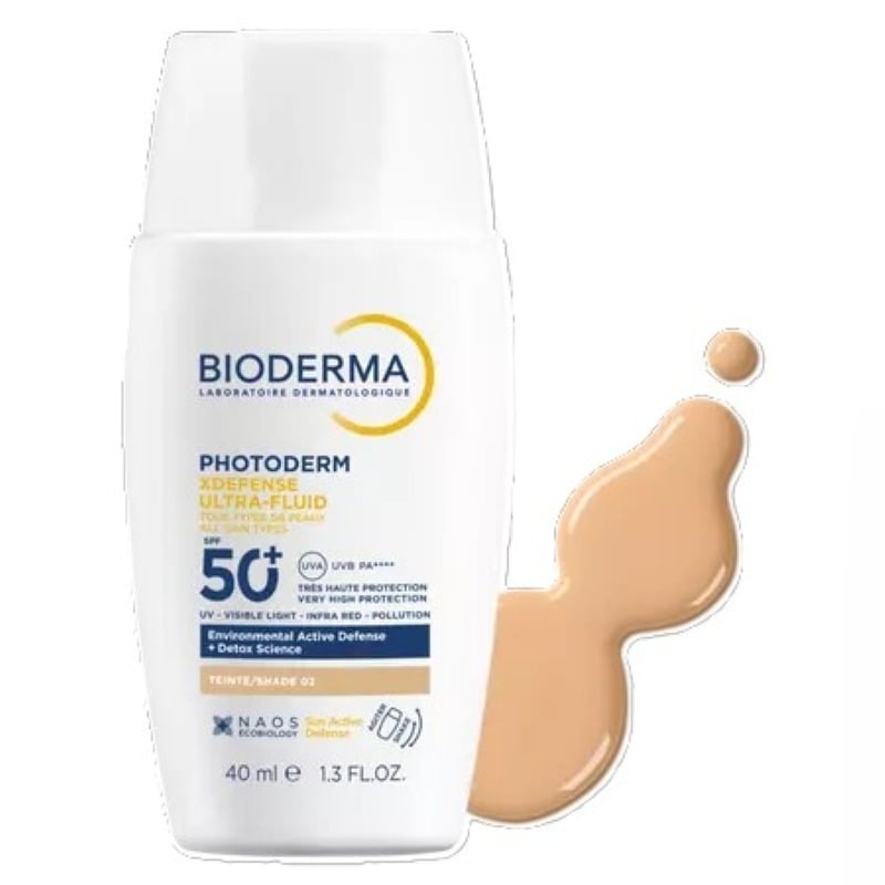 Ultra-Fluid nuantator SPF 50+, Shade 02, Photoderm Xdefense, 40 ml, Bioderma Ultra-Fluid nuantator SPF 50+, Shade 02, Photoderm Xdefense, 40 ml, Bioderma