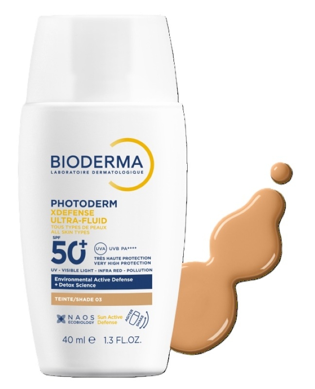 Ultra-Fluid nuantator SPF 50+, Shade 03, Photoderm Xdefense, 40 ml, Bioderma Ultra-Fluid nuantator SPF 50+, Shade 03, Photoderm Xdefense, 40 ml, Bioderma
