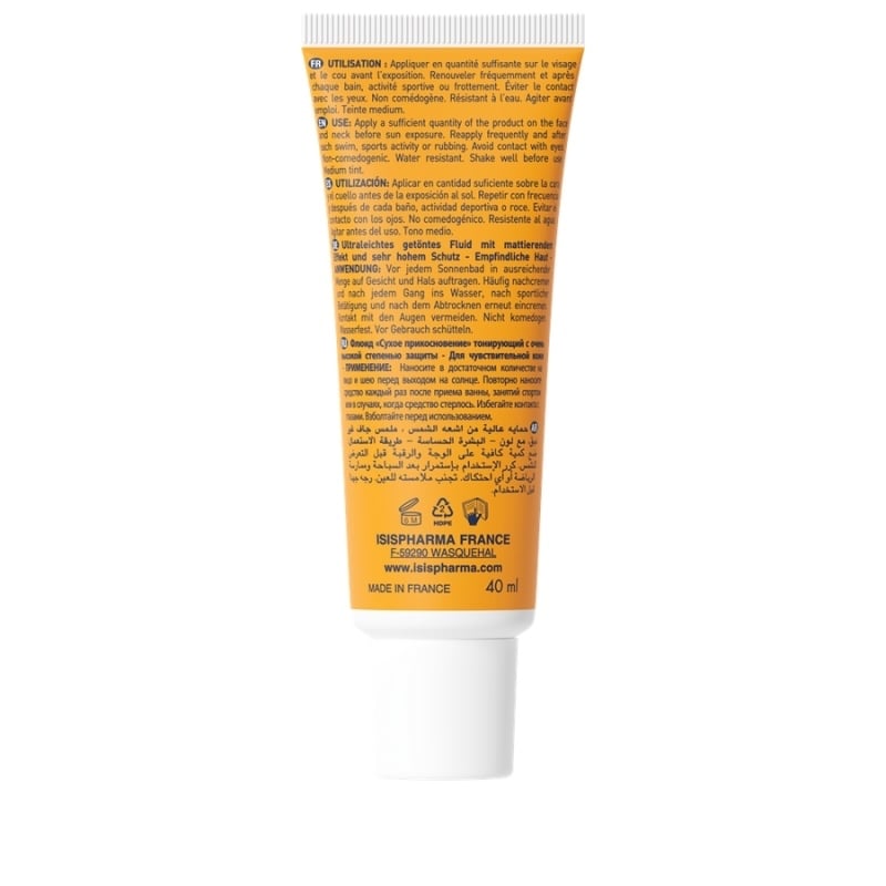 Ultra-fluid nuantator medium matifiant SPF 50+ Uveblock, 40 ml, Isispharma Ultra-fluid nuantator medium matifiant SPF 50+ Uveblock, 40 ml, Isispharma