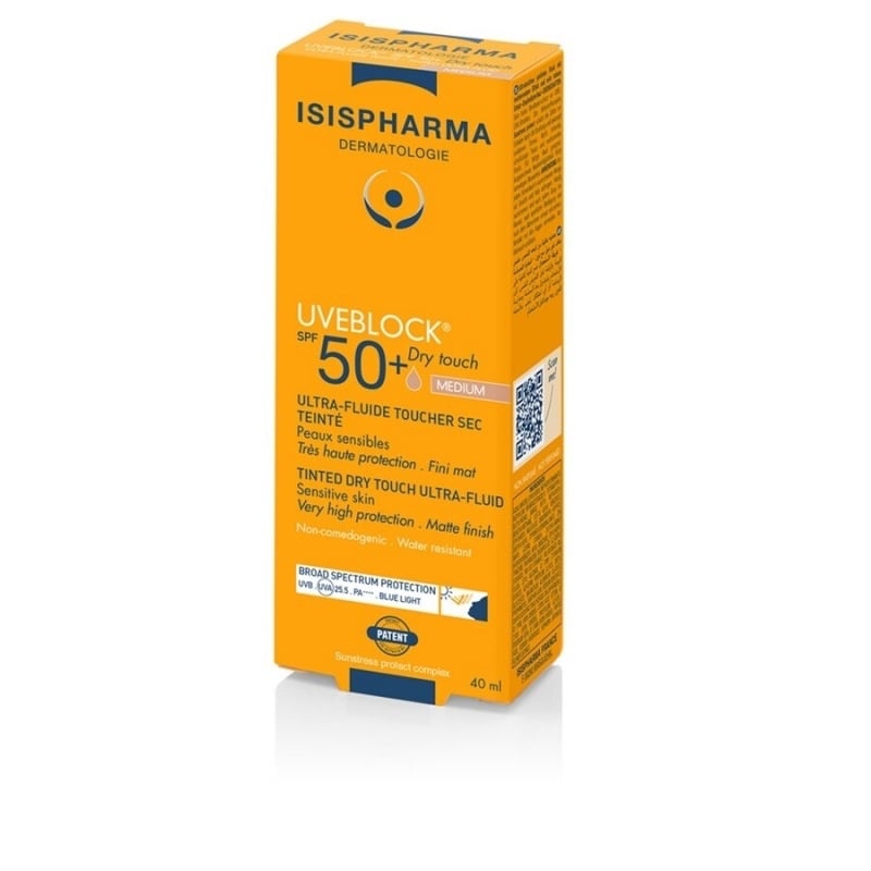 Ultra-fluid nuantator medium matifiant SPF 50+ Uveblock, 40 ml, Isispharma Ultra-fluid nuantator medium matifiant SPF 50+ Uveblock, 40 ml, Isispharma