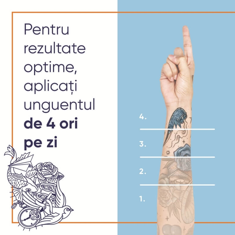 Unguent pentru ingrijirea tatuajelor Bepanthen Tattoo, 50 g, Bayer Unguent pentru ingrijirea tatuajelor Bepanthen Tattoo, 50 g, Bayer