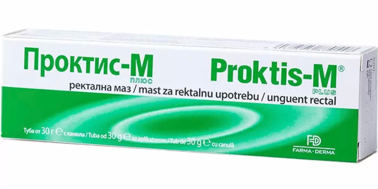 Unguent rectal Proktis-M, 30 g, Farma-Derma Unguent rectal Proktis-M, 30 g, Farma-Derma