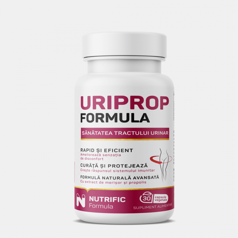 Uriprop Formula, 30 capsule vegetale, Nutrific Uriprop Formula, 30 capsule vegetale, Nutrific