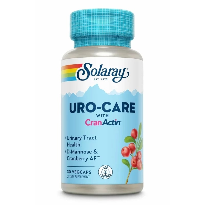 Uro-Care CranActin Solaray, 30 capsule vegetale, Secom Uro-Care CranActin Solaray, 30 capsule vegetale, Secom