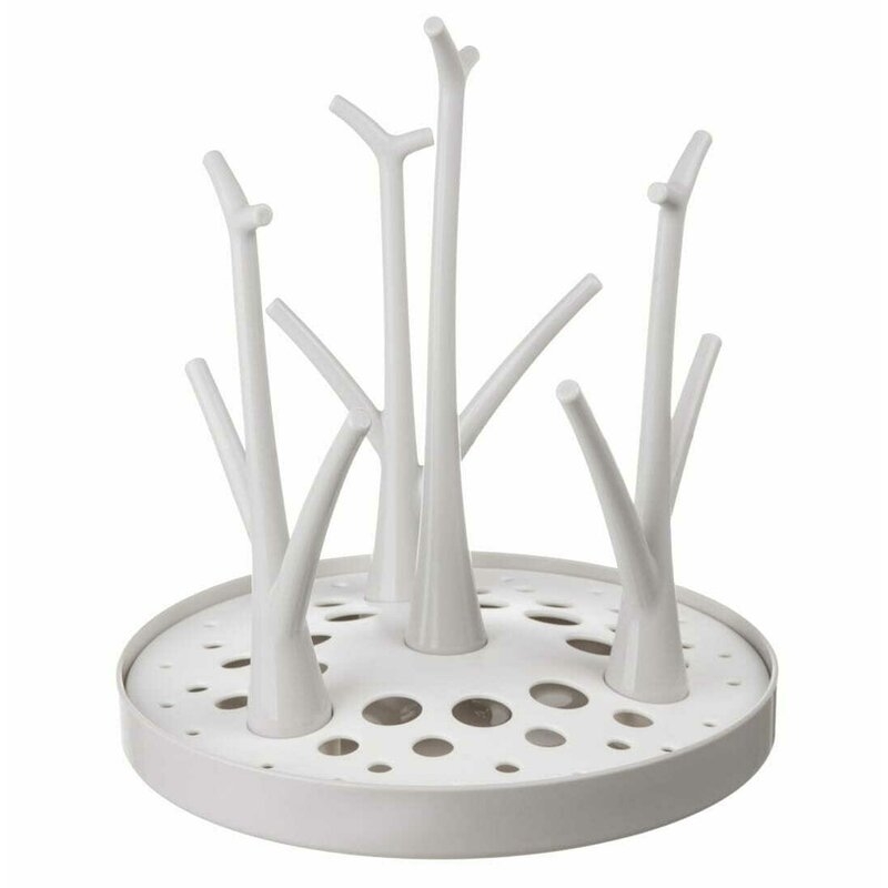 Uscator, Bocioland, Pentru biberoane, Cu design flexibil, Fara BPA, Pentru 8 recipiente, 22x26 cm, White Uscator, Bocioland, Pentru biberoane, Cu design flexibil, Fara BPA, Pentru 8 recipiente, 22x26 cm, White