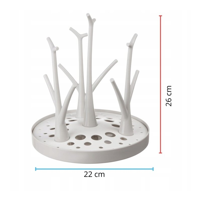 Uscator, Bocioland, Pentru biberoane, Cu design flexibil, Fara BPA, Pentru 8 recipiente, 22x26 cm, White Uscator, Bocioland, Pentru biberoane, Cu design flexibil, Fara BPA, Pentru 8 recipiente, 22x26 cm, White