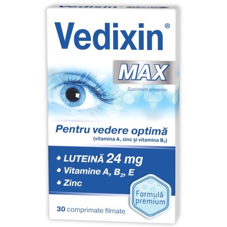 Vedixin Max pentru vedere optima, 30 capsule, Zdrovit Vedixin Max pentru vedere optima, 30 capsule, Zdrovit