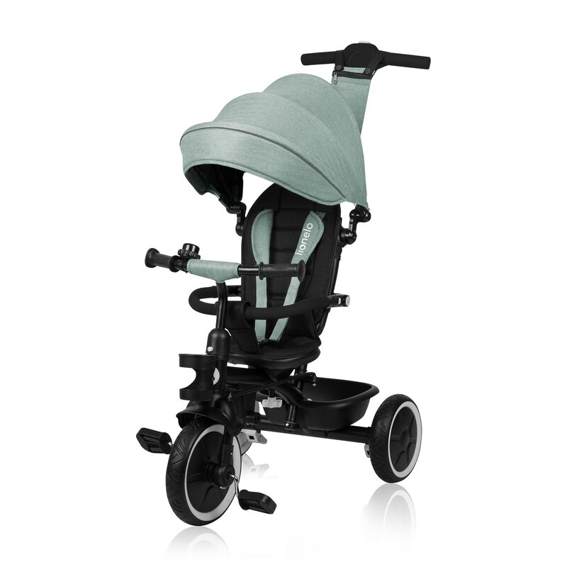 Tricicleta copii, Lionelo, Berry, 2 in 1, Multifunctionala, Suport picioare, Control al directiei, Scaun reversibil, Rotire 360 grade, Functie de roata libera, Utilizare pana la 5 ani, Constructie din otel, Conform cu standardul EN71, Verde Tricicleta copii, Lionelo, Berry, 2 in 1, Multifunctionala, Suport picioare, Control al directiei, Scaun reversibil, Rotire 360 grade, Functie de roata libera, Utilizare pana la 5 ani, Constructie din otel, Conform cu standardul EN71, Verde