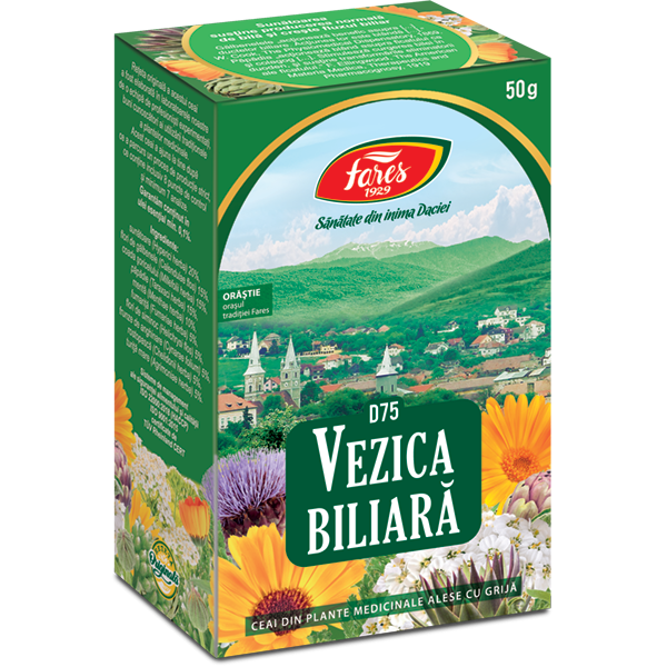 Ceai vezica biliara 50g, Fares Ceai vezica biliara 50g, Fares