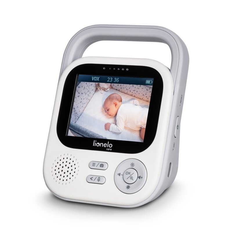 Video monitor, Lionelo, Babyline 3.2, Full HD, Comunicare bidirectionala, 2.8 inch, Cu sunete si mod de noapte, Cu 5 niveluri de detectare a sunetului, Alb Video monitor, Lionelo, Babyline 3.2, Full HD, Comunicare bidirectionala, 2.8 inch, Cu sunete si mod de noapte, Cu 5 niveluri de detectare a sunetului, Alb