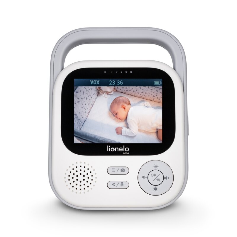 Video monitor, Lionelo, Babyline 3.2, Full HD, Comunicare bidirectionala, 2.8 inch, Cu sunete si mod de noapte, Cu 5 niveluri de detectare a sunetului, Alb Video monitor, Lionelo, Babyline 3.2, Full HD, Comunicare bidirectionala, 2.8 inch, Cu sunete si mod de noapte, Cu 5 niveluri de detectare a sunetului, Alb