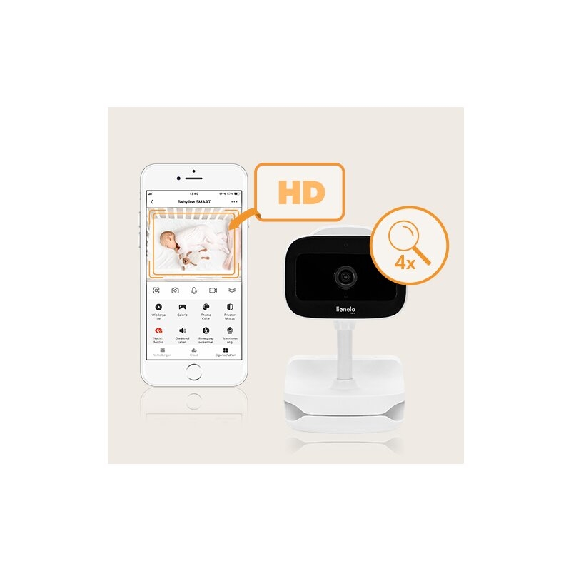 Video monitor, Lionelo, Babyline Go, Cu aplicatia dedicata Lionelo Smart, Mod de noapte 8m, Cu functie de iluminare, Pana la 5h functionare wireless, Comunicare bidirectionala, Rotatie 180 grade, Alb Video monitor, Lionelo, Babyline Go, Cu aplicatia dedicata Lionelo Smart, Mod de noapte 8m, Cu functie de iluminare, Pana la 5h functionare wireless, Comunicare bidirectionala, Rotatie 180 grade, Alb