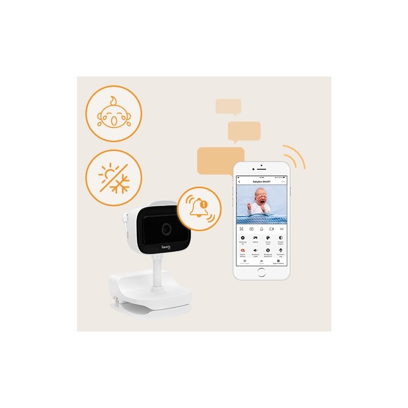 Video monitor, Lionelo, Babyline Go, Cu aplicatia dedicata Lionelo Smart, Mod de noapte 8m, Cu functie de iluminare, Pana la 5h functionare wireless, Comunicare bidirectionala, Rotatie 180 grade, Alb Video monitor, Lionelo, Babyline Go, Cu aplicatia dedicata Lionelo Smart, Mod de noapte 8m, Cu functie de iluminare, Pana la 5h functionare wireless, Comunicare bidirectionala, Rotatie 180 grade, Alb
