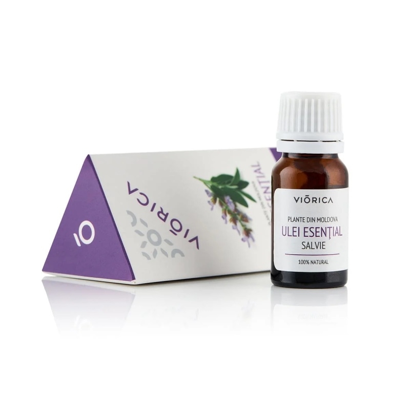 Ulei esential de salvie, 10 ml, Viorica