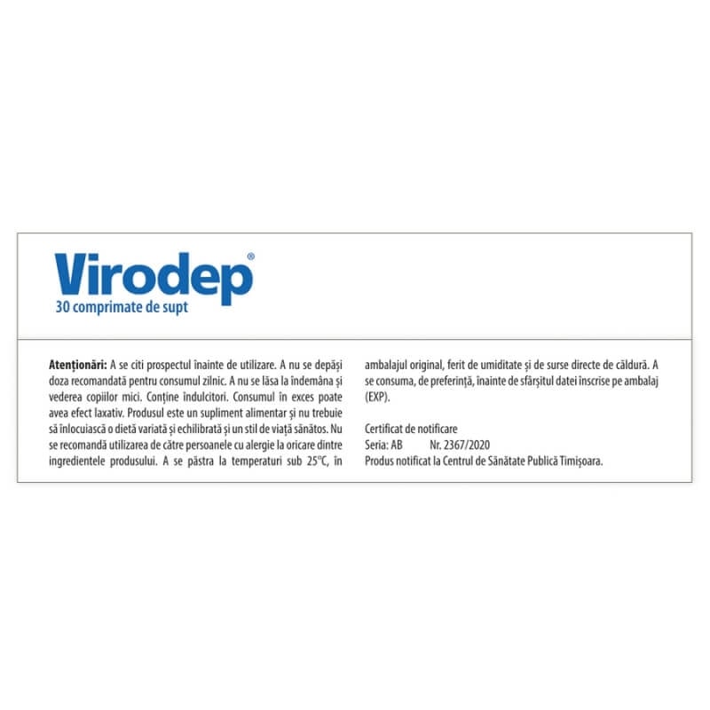 Virodep, 30 comprimate de supt, Dr. Phyto Virodep, 30 comprimate de supt, Dr. Phyto