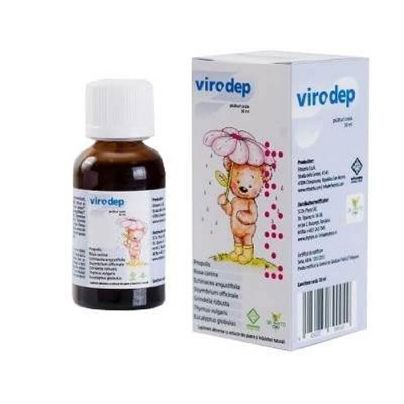 Virodep picaturi orale pentru copii, 30 ml, Dr. Phyto