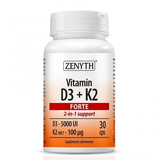 Vitamin D3 +K2 Forte, 30caps, Zenyth Vitamin D3 +K2 Forte, 30caps, Zenyth