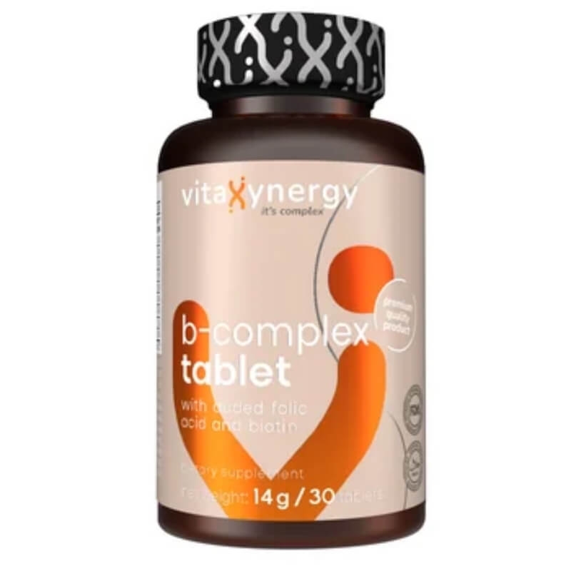 Vitamina B Complex, 30 tablete, Vitaxynergy Vitamina B Complex, 30 tablete, Vitaxynergy