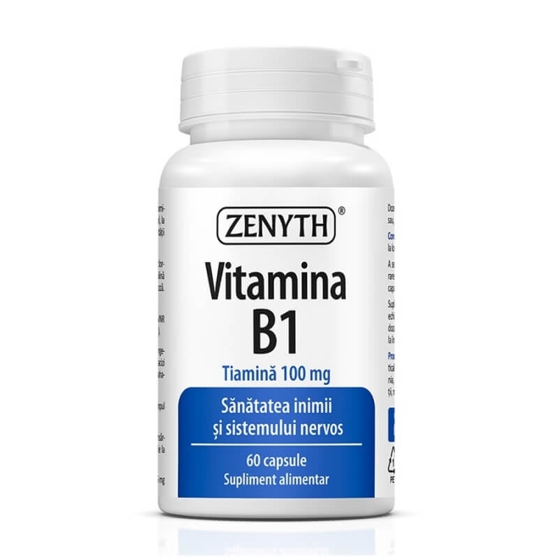 Vitamina B1, 60 capsule, Zenyth Vitamina B1, 60 capsule, Zenyth