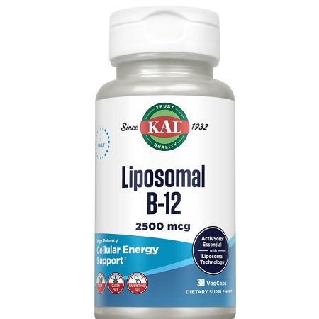Vitamina B12 Liposomal Kal, 2500 mcg, 30 capsule, Secom Vitamina B12 Liposomal Kal, 2500 mcg, 30 capsule, Secom