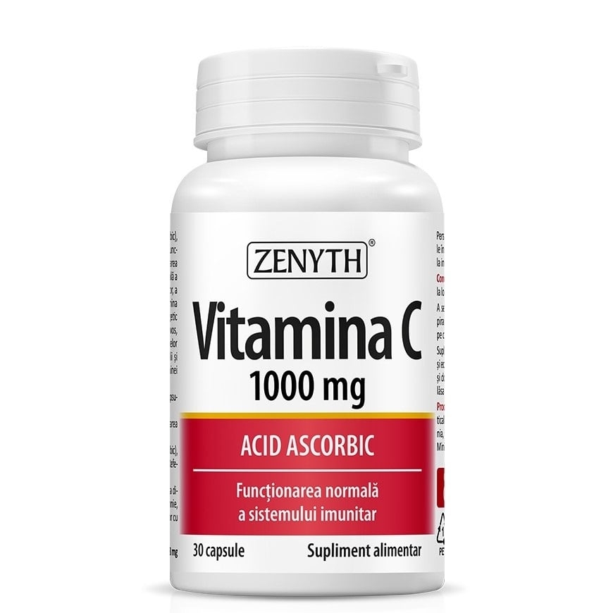 Vitamina C, 1000 mg, 30 capsule, Zenyth Vitamina C, 1000 mg, 30 capsule, Zenyth