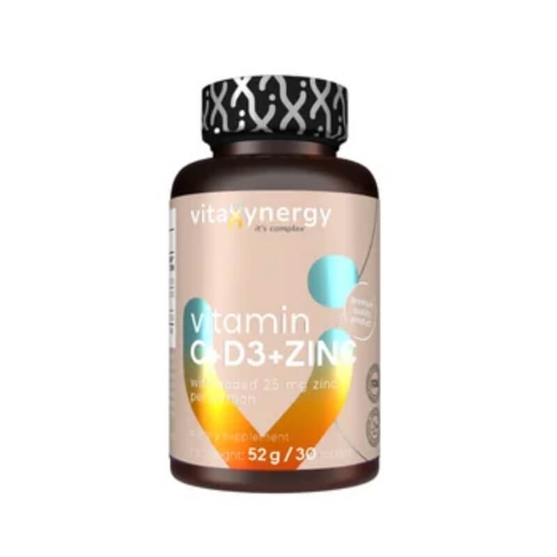 Vitamina C+D3+Zinc, 30 tablete, Vitaxynergy Vitamina C+D3+Zinc, 30 tablete, Vitaxynergy