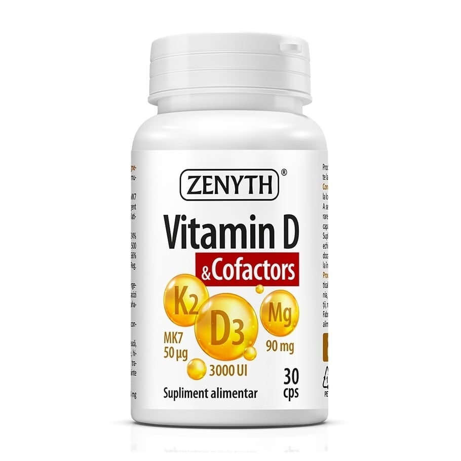 Vitamina D & Cofactors, 30 capsule, Zenyth Vitamina D & Cofactors, 30 capsule, Zenyth