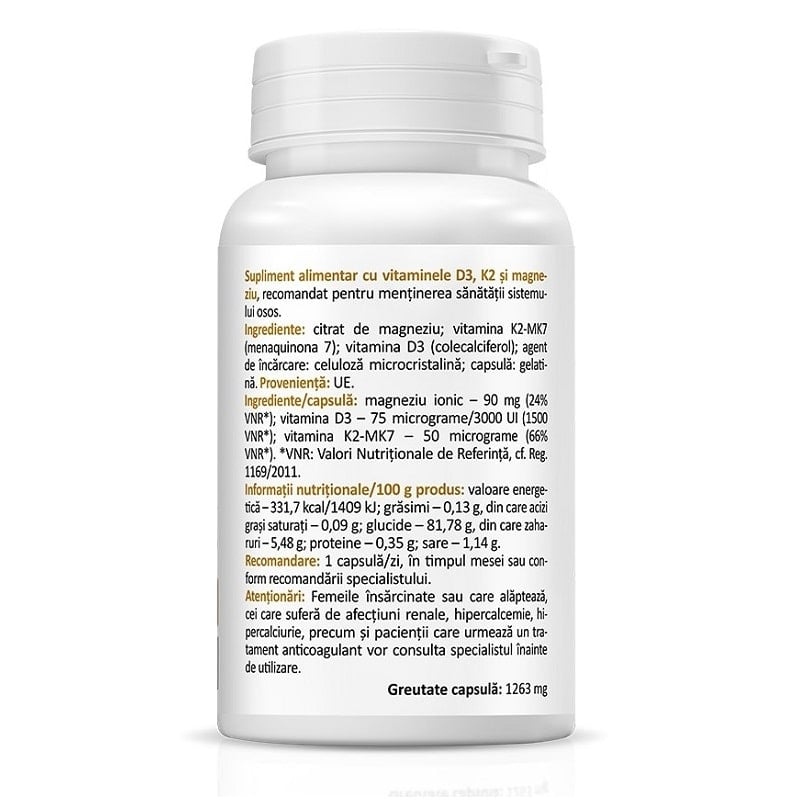 Vitamina D & Cofactors, 30 capsule, Zenyth Vitamina D & Cofactors, 30 capsule, Zenyth