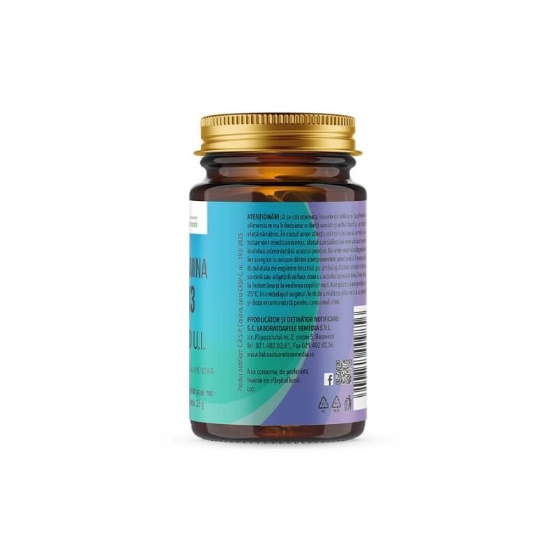 Vitamina D3 1000 UI, 100 capsule moi, Remedia Vitamina D3 1000 UI, 100 capsule moi, Remedia