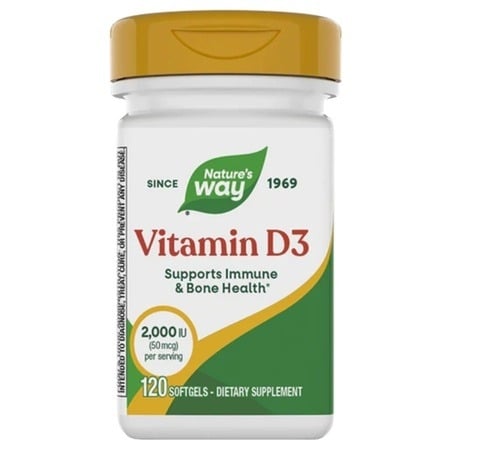 Vitamina D3 2000 UI Nature's Way, 120 capsule, Secom Vitamina D3 2000 UI Nature's Way, 120 capsule, Secom