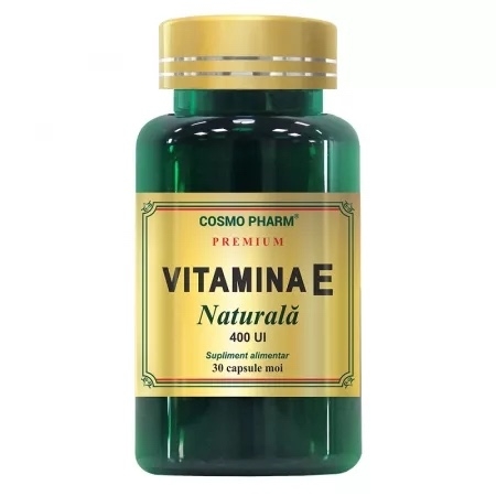 Vitamina E naturala 400 UI, 30 capsule, Cosmo Pharm Vitamina E naturala 400 UI, 30 capsule, Cosmo Pharm