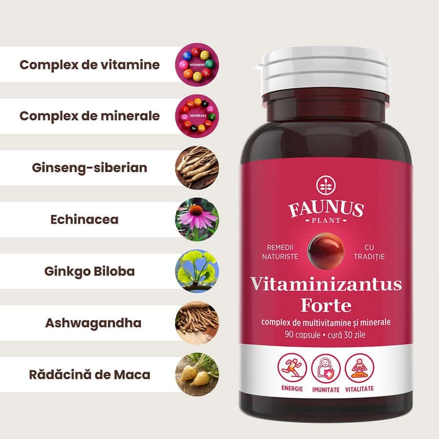Vitaminizantus Forte, 90 capsule, Faunus Plant Vitaminizantus Forte, 90 capsule, Faunus Plant