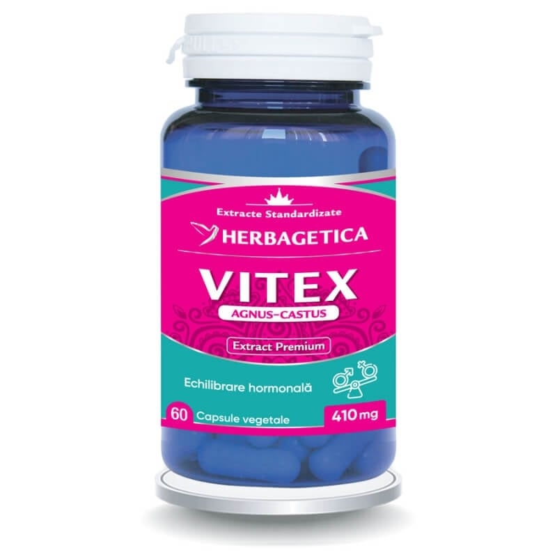 Vitex Agnus-Castus, 60 capsule, Herbagetica Vitex Agnus-Castus, 60 capsule, Herbagetica