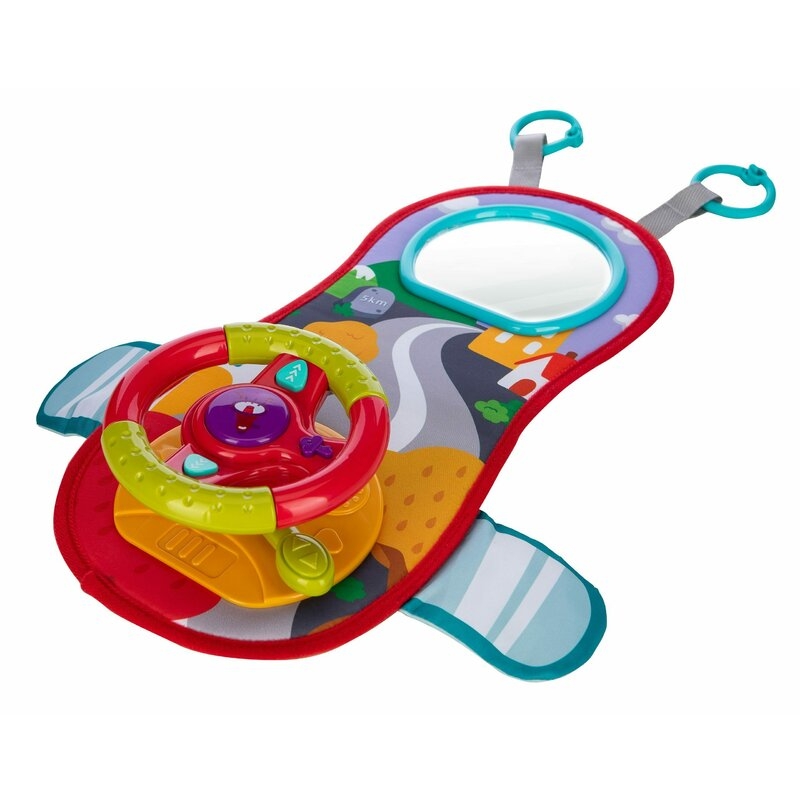 Volan interactiv, Free2Play, Cu sunete si lumini, Cu oglinda, 37x45,5x10,5 cm, 18 luni+, Multicolor Volan interactiv, Free2Play, Cu sunete si lumini, Cu oglinda, 37x45,5x10,5 cm, 18 luni+, Multicolor