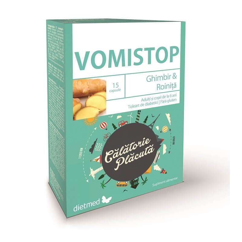 Vomistop, 15 capsule, Dietmed Vomistop, 15 capsule, Dietmed