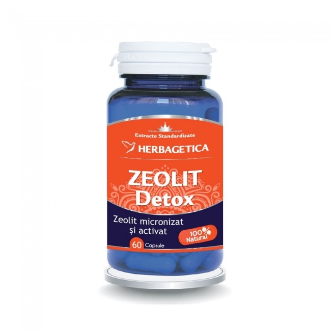 Zeolit Detox, 60 capsule, Herbagetica Zeolit Detox, 60 capsule, Herbagetica
